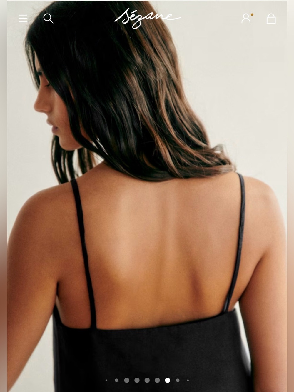 NWT Sezane Josiana Dress in Black - Picture 3 of 7